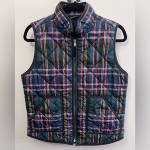 J. Crew Multicolor Plaid Women’s Vest